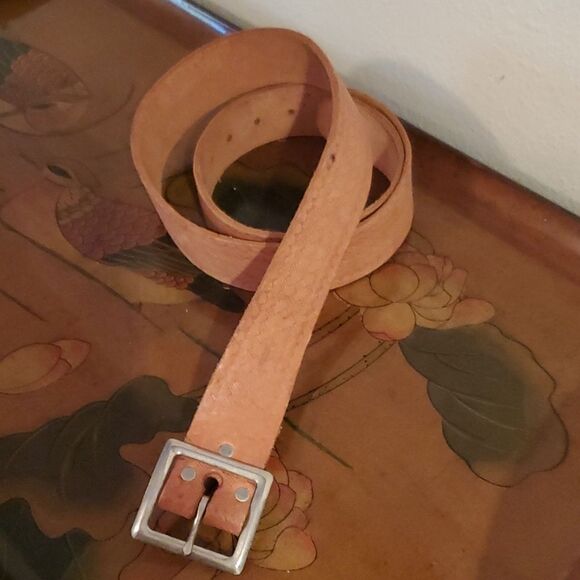 Master Mechanic Brown Cowhide Belt 32 47 - Picture 1 of 12